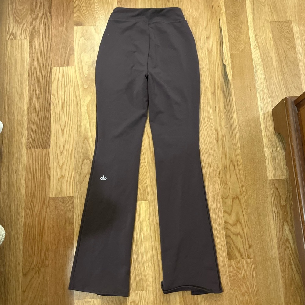 Alo Yoga Brown Split 7/8 Flare Leggings
